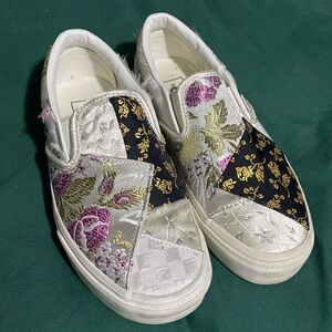 Vans Brocade Patchwork Classic Slip Ons